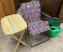 Lawn Chair, Tray Table & Misc