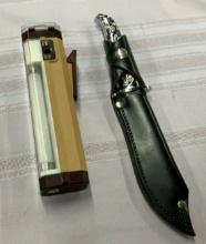 Vintage Saladmaster Bowie Knife & Light