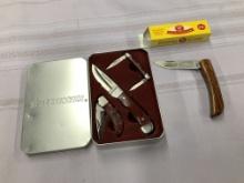 Winchester 3 Knife set & Kissing Crane Knife