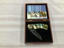 Collectible Knife - Horses on Handle