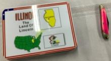 Land of Lincoln Collectible & Pink Knife