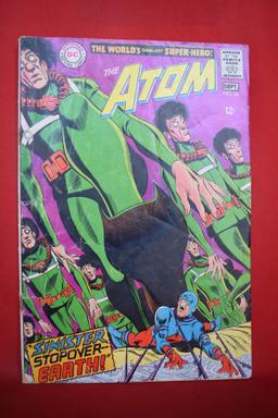 THE ATOM #38 | FINAL ISSUE BEFORE TITLE CHANGE - MIKE SEKOWSKY - 1968 | *CREASING - SOLID*