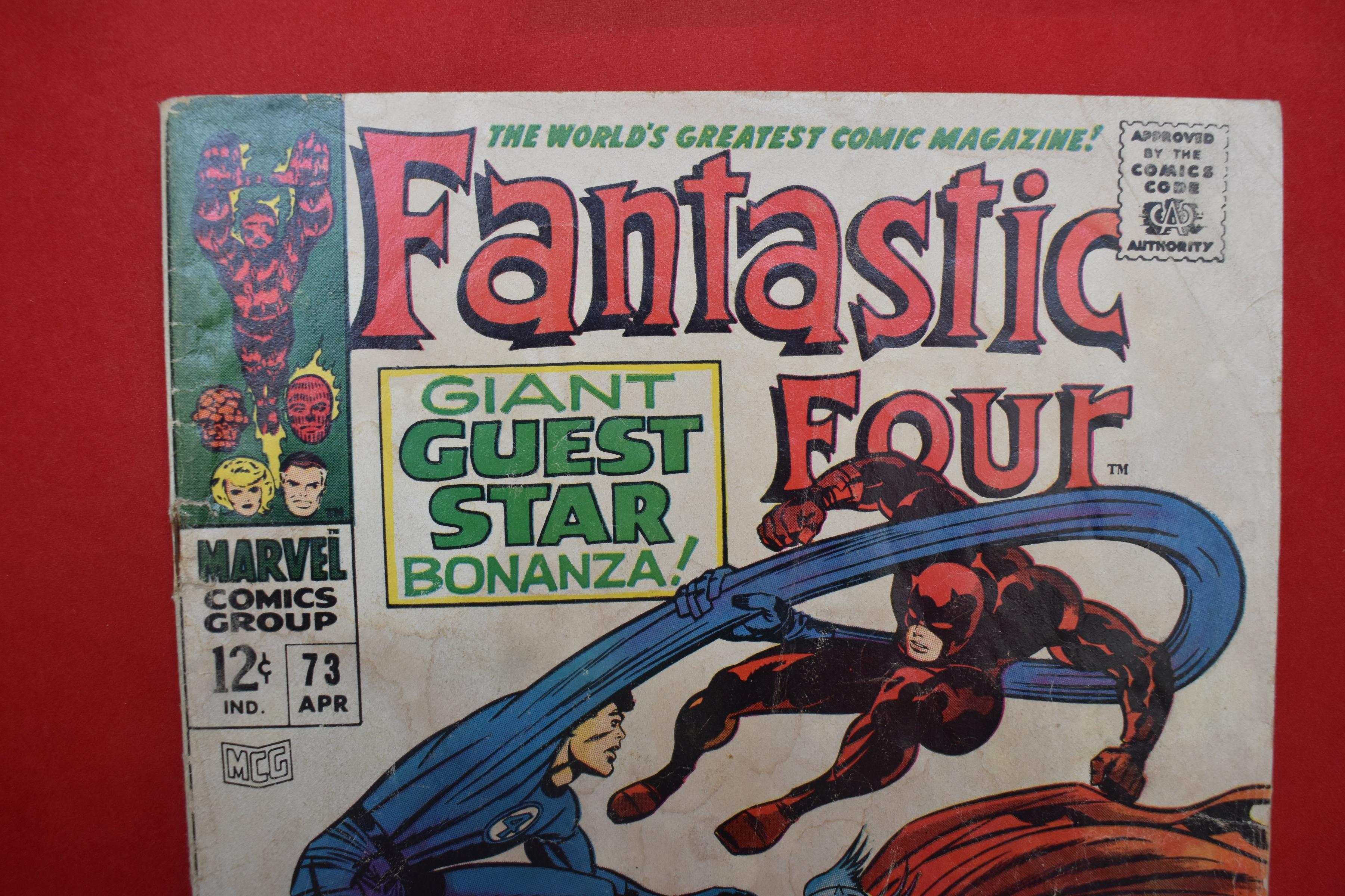 FANTASTIC FOUR #73 | KEY ICONIC JACK KIRBY COVER - 1968 | *PRETTY SOLID - SEE PICS*