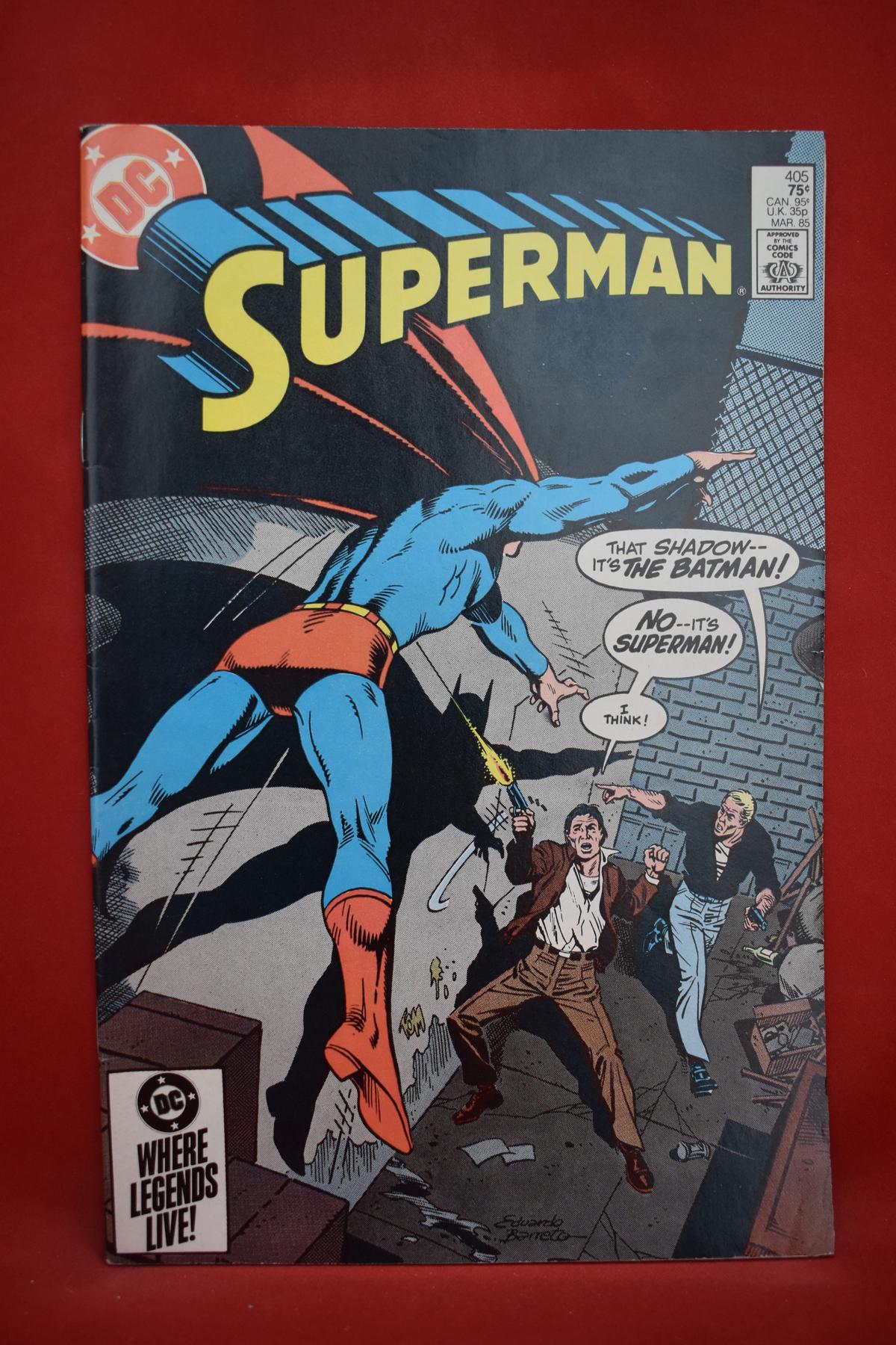 SUPERMAN #405 | THE MYSTERY OF THE SUPER BATMAN! | EDUARDO BARRETO ART