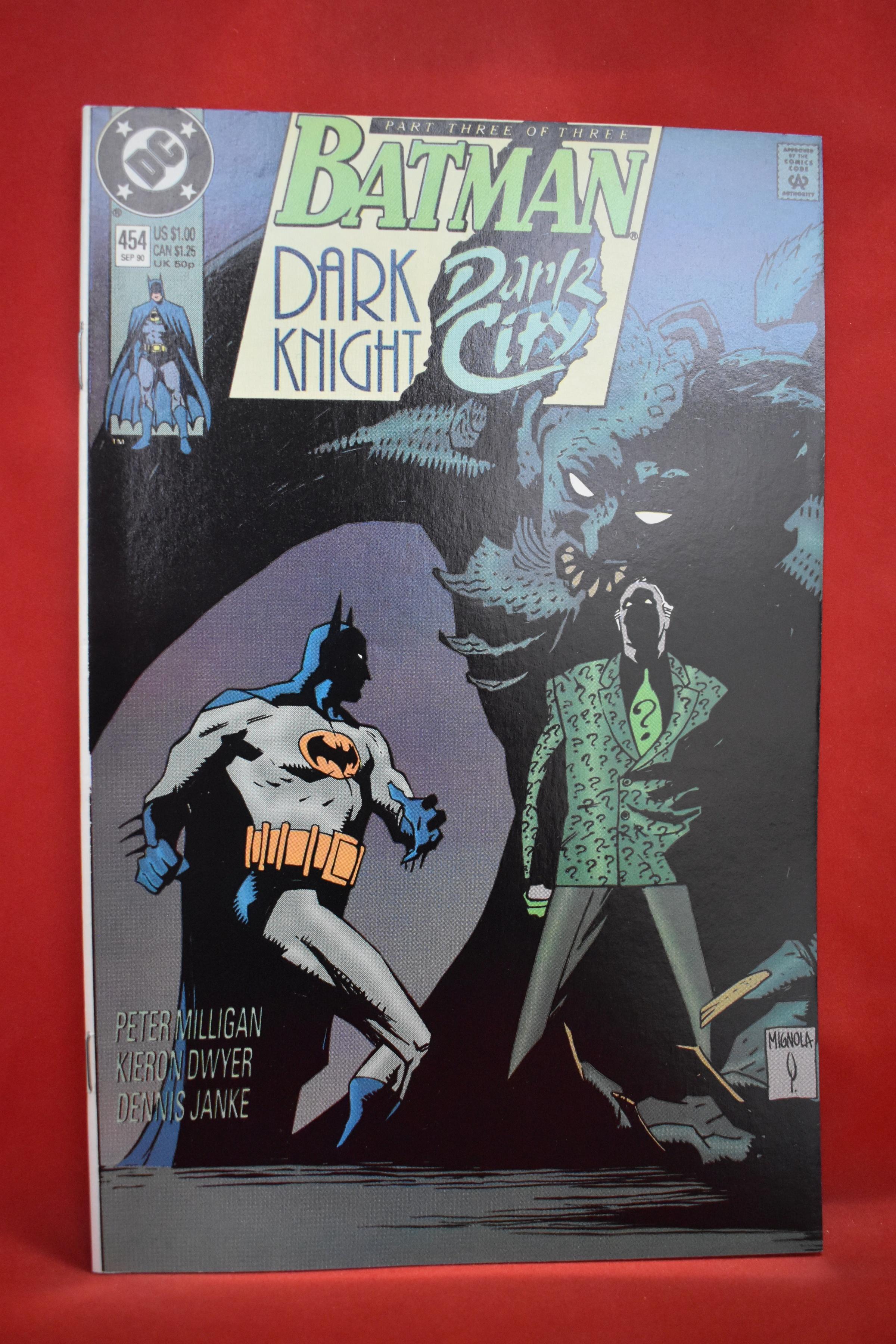 BATMAN #454 | RIDDLER - DARK KNIGHT, DARK CITY | MIKE MIGNOLA & GEORGE PRATT