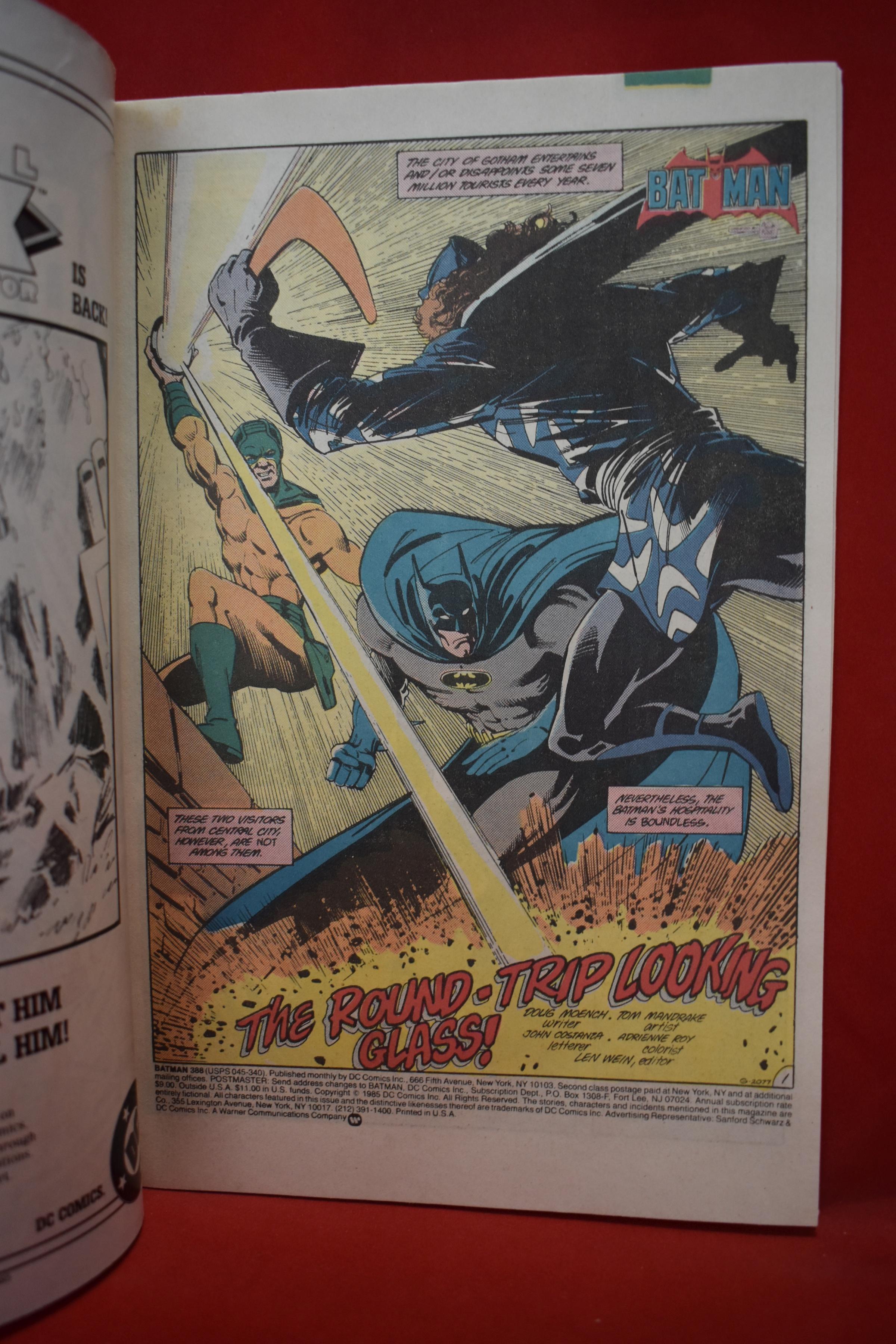 BATMAN #388 | MIRROR MASTER & CAPTAIN BOOMERANG! | TOM MANDRAKE - 1985