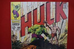 HULK #109 | THE MONSTER AND THE MAN-BEAST! | HERB TRIMPE & STAN LEE - 1969 -- NICE BOOK!!