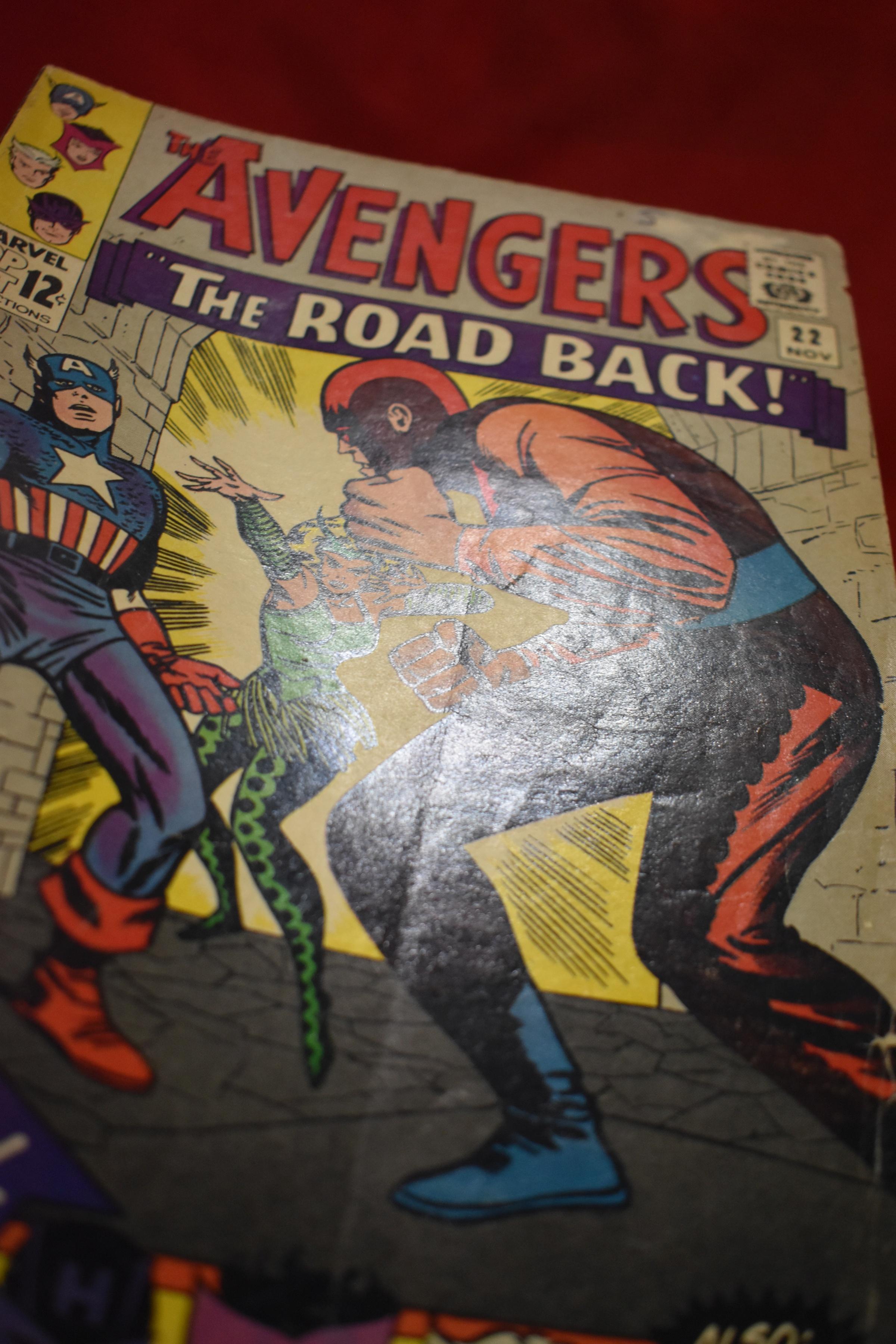 AVENGERS #22 | CAPTAIN AMERICA LEAVES THE TEAM | KIRBY & LEE - 1965 | *FAINT SUBSCIPTION CREASE*