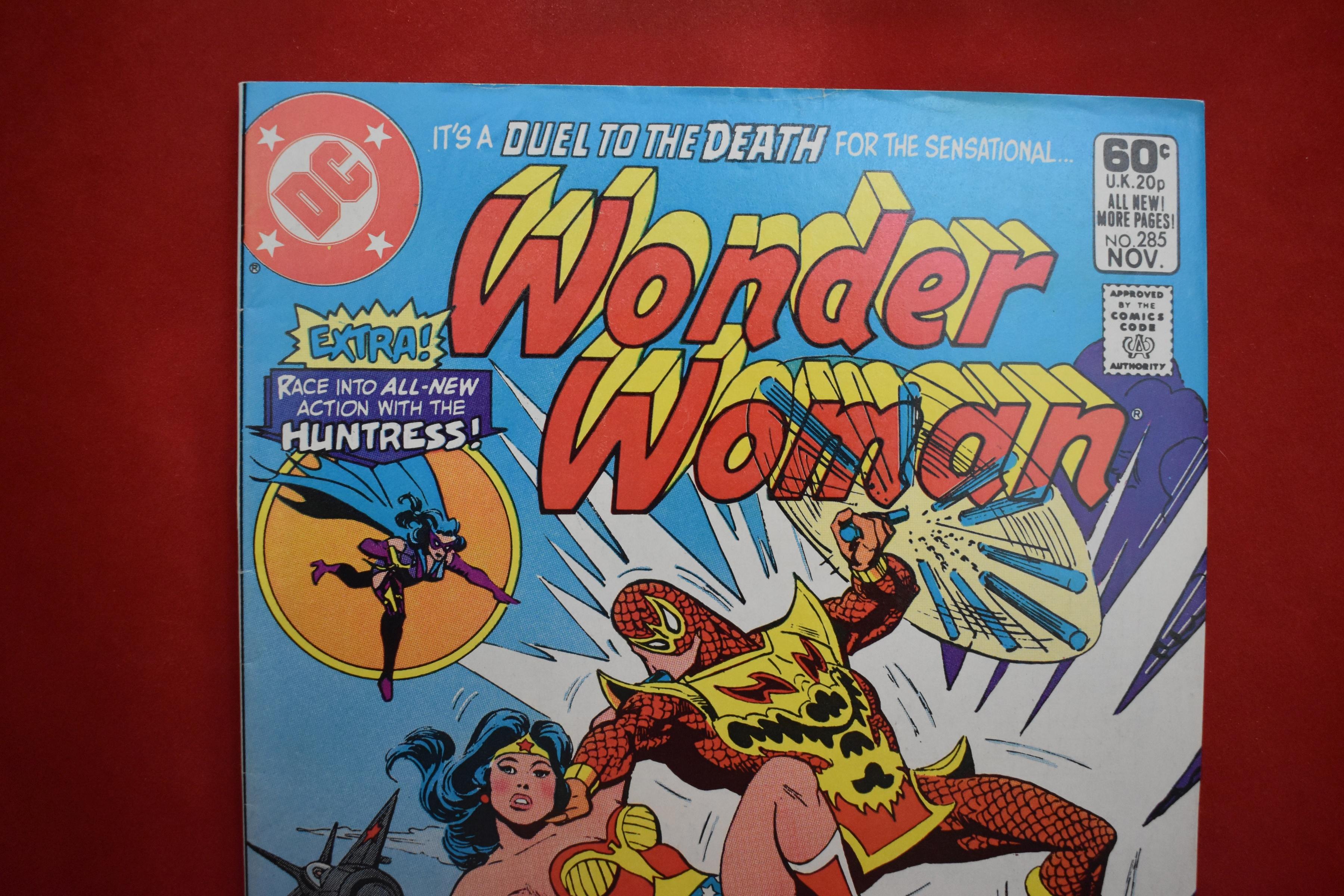 WONDER WOMAN #285 | RED DRAGON - HUNTRESS - MURDER WARD - 1981