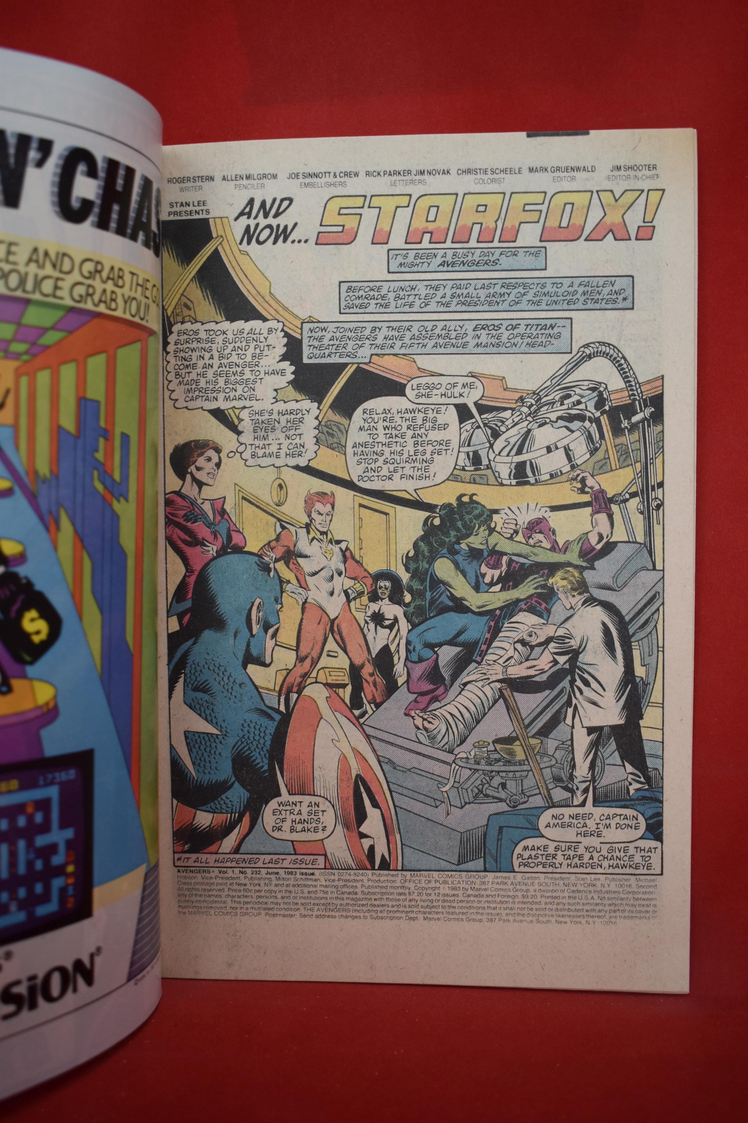 AVENGERS #232 | KEY 1ST EROS AS STARFOX, STARFOX JOINS THE AVENGERS!