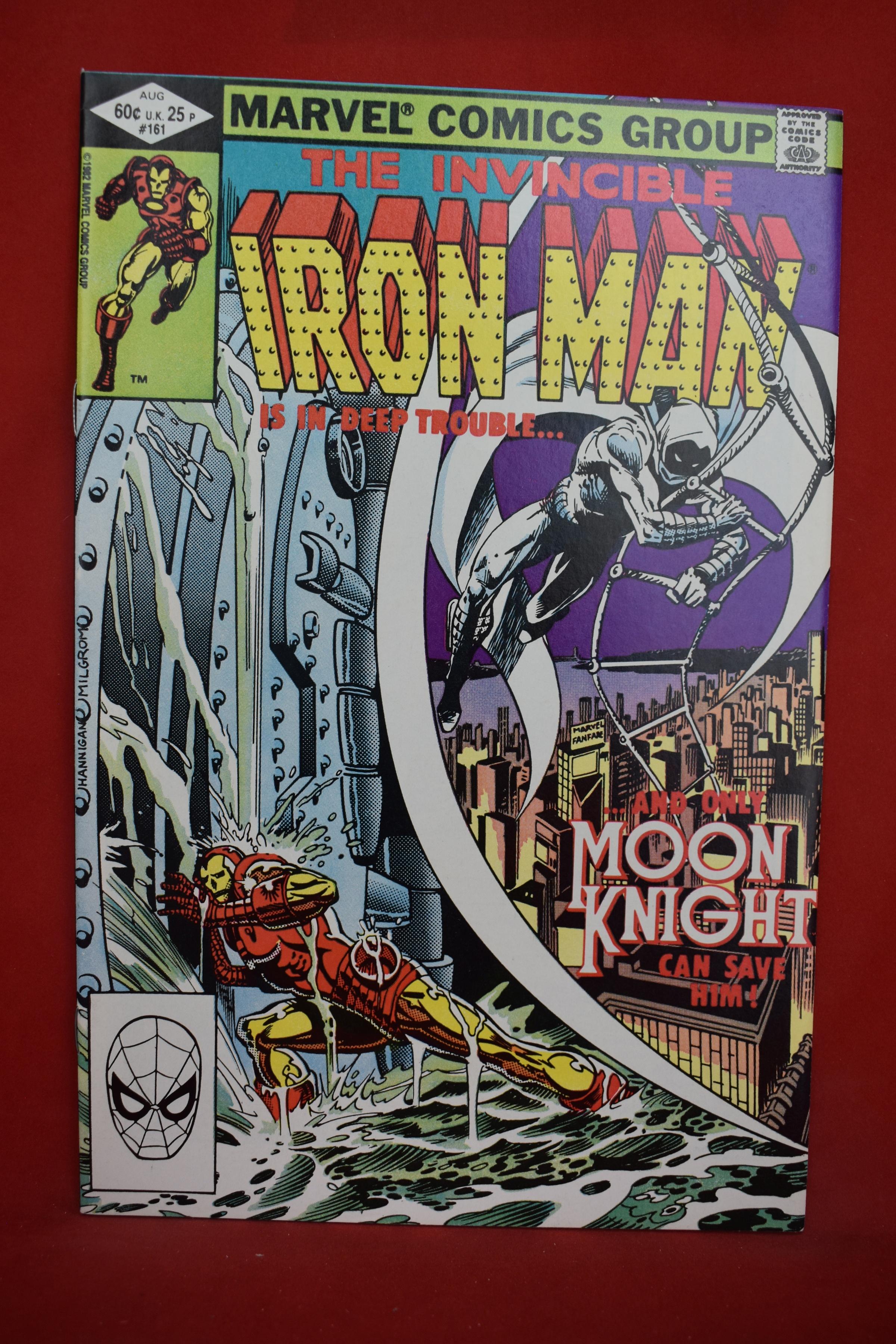 IRON MAN #161 | MOON KNIGHT ALONG SIDE IRON MAN | AL MILGROM - 1982