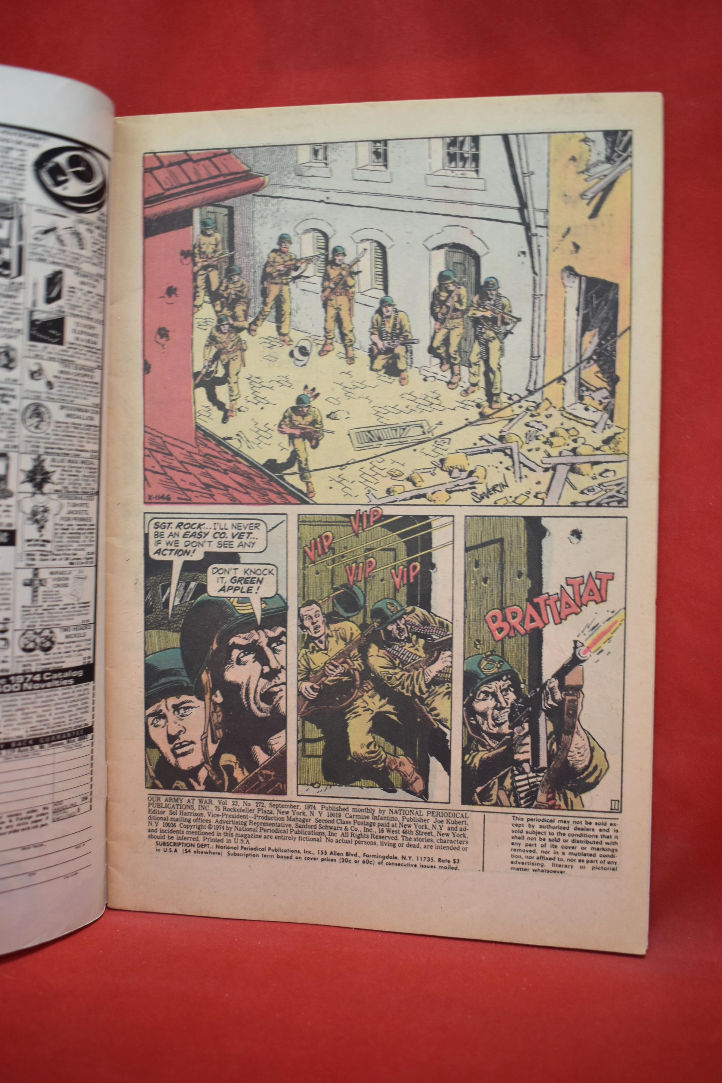 OUR ARMY AT WAR #272 | THE BLOODY FLAG! | JOE KUBERT - 1974