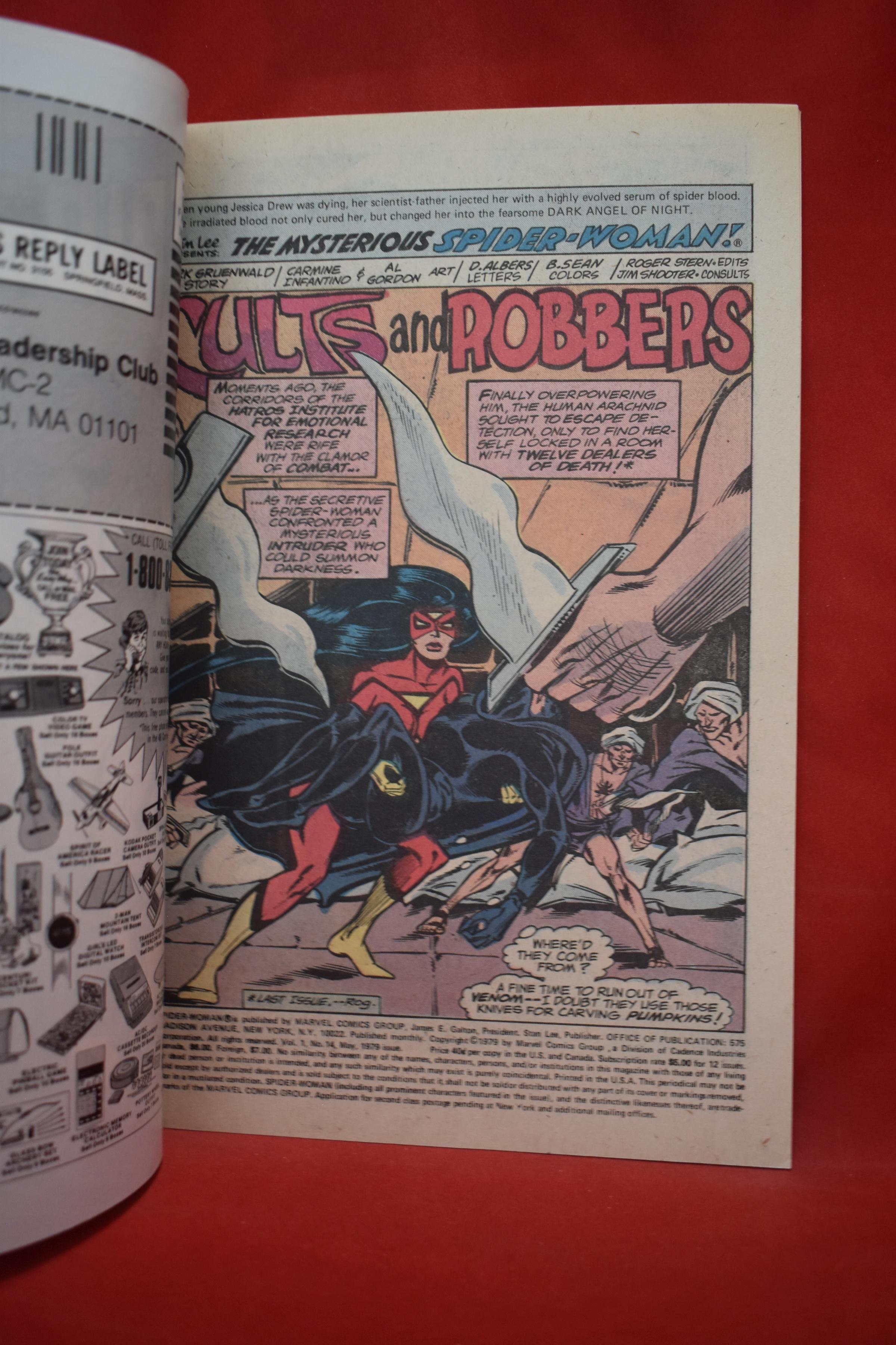 SPIDER-WOMAN #14 | CULTS AND ROBBERS! | BILL SIENKIEWICZ - 1979