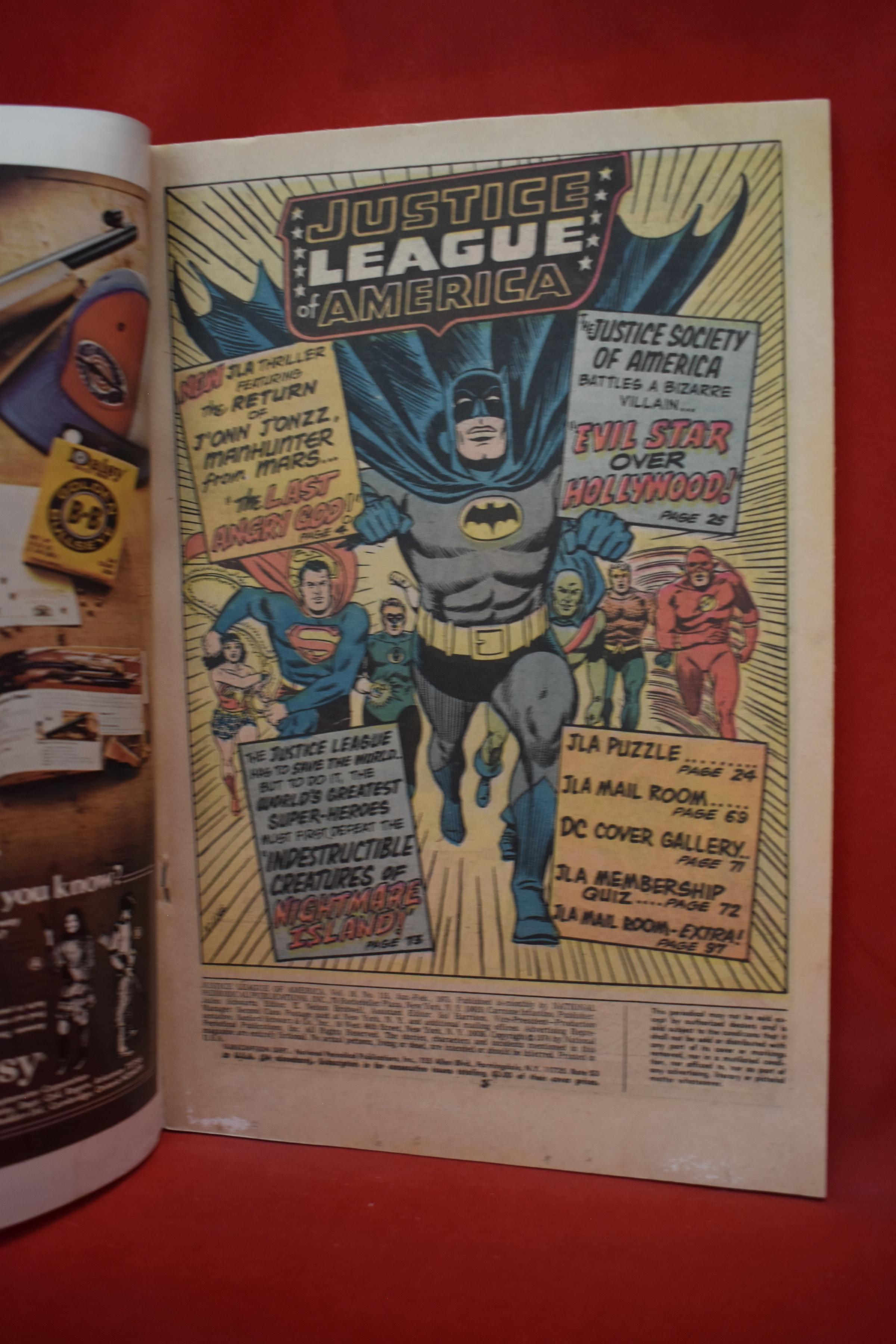 JUSTICE LEAGUE #115 | THE LAST ANGRY GOD! | DC 100 PAGER - NICK CARDY - 1975