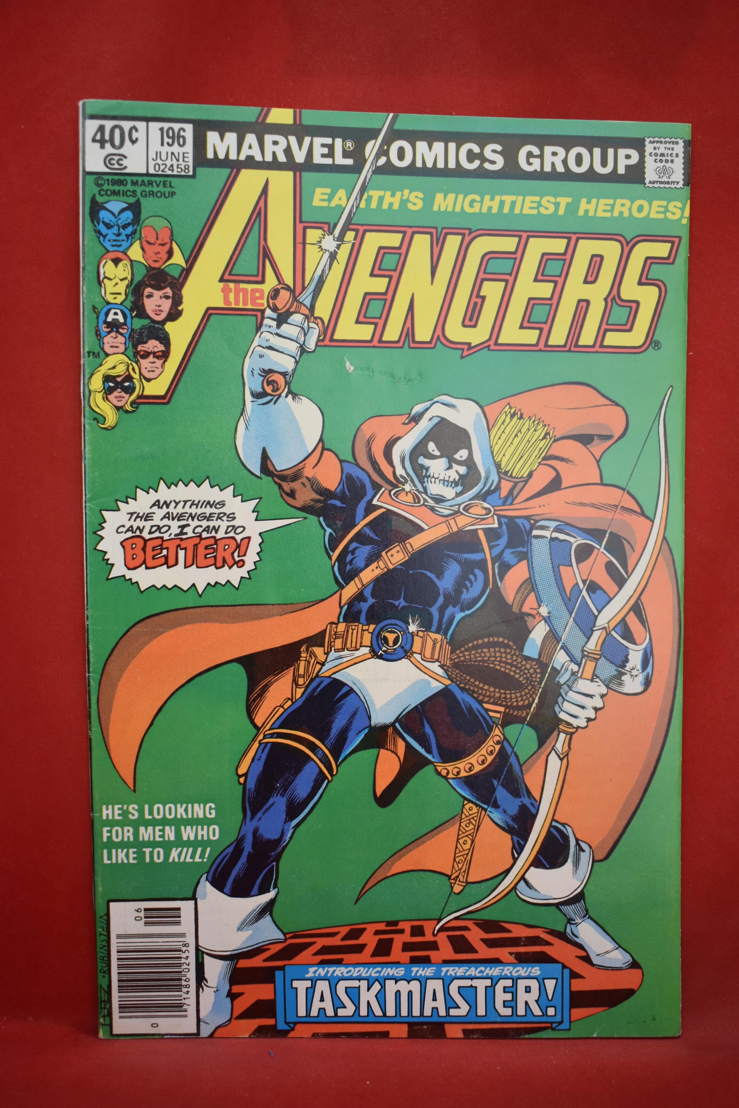 AVENGERS #196 | KEY 1ST FULL APP OF TASKMASTER - NEWSSTAND!