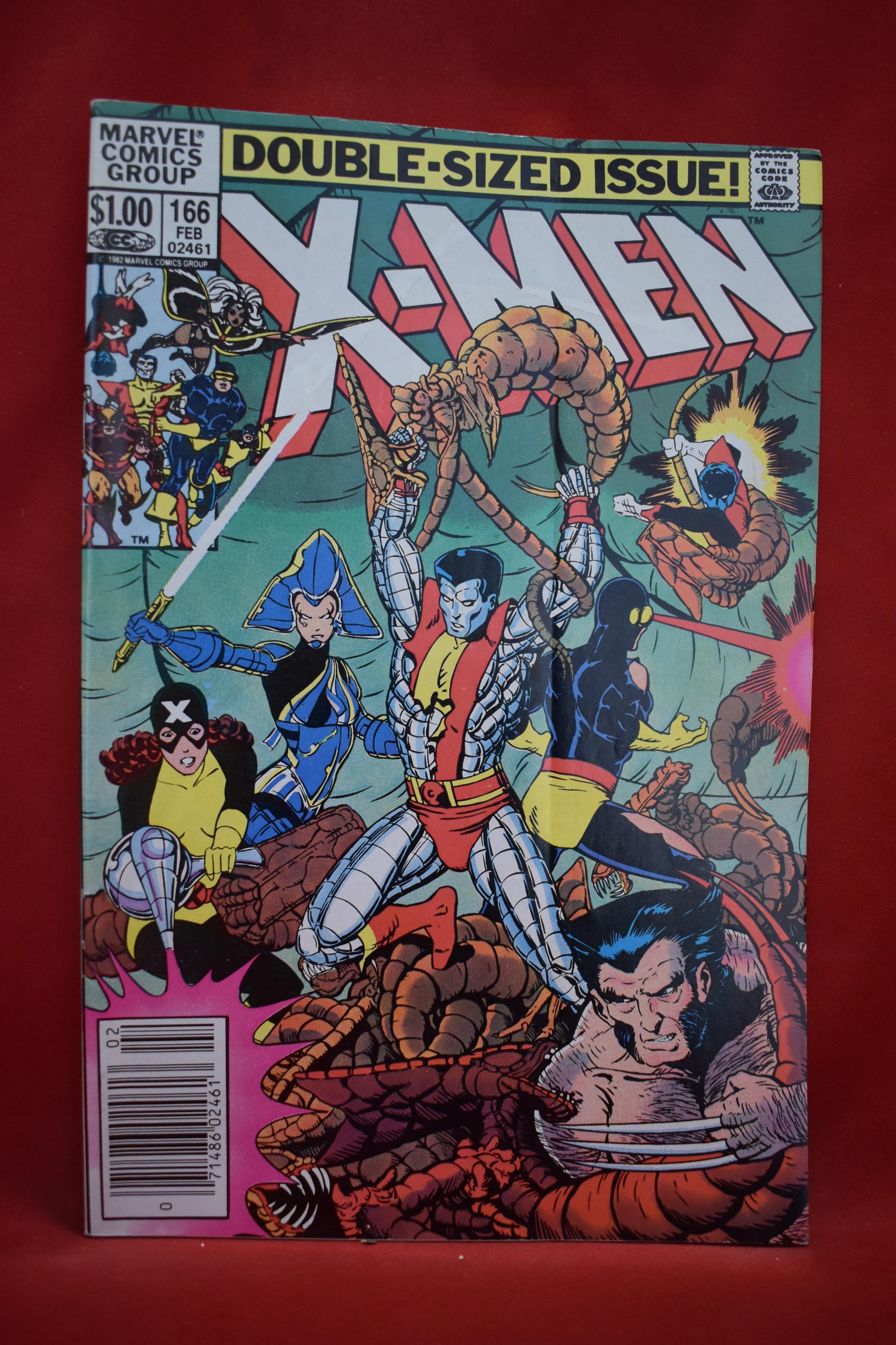 X-MEN #166 | 1ST APP OF LOCKHEED - NEWSSTAND | *SOLID - CREASING - SEE PICS*