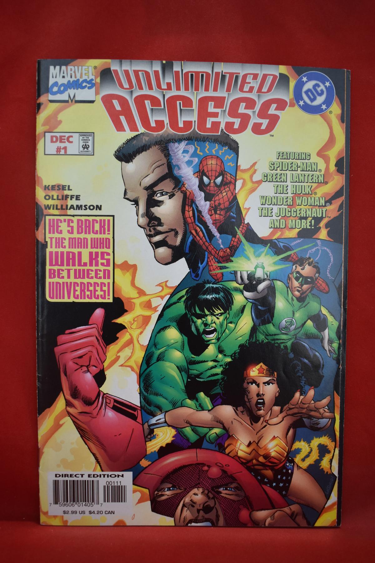 UNLIMITED ACCESS #1 | MARVEL AND DC CROSSOVER SERIES - 1ST ISSUE