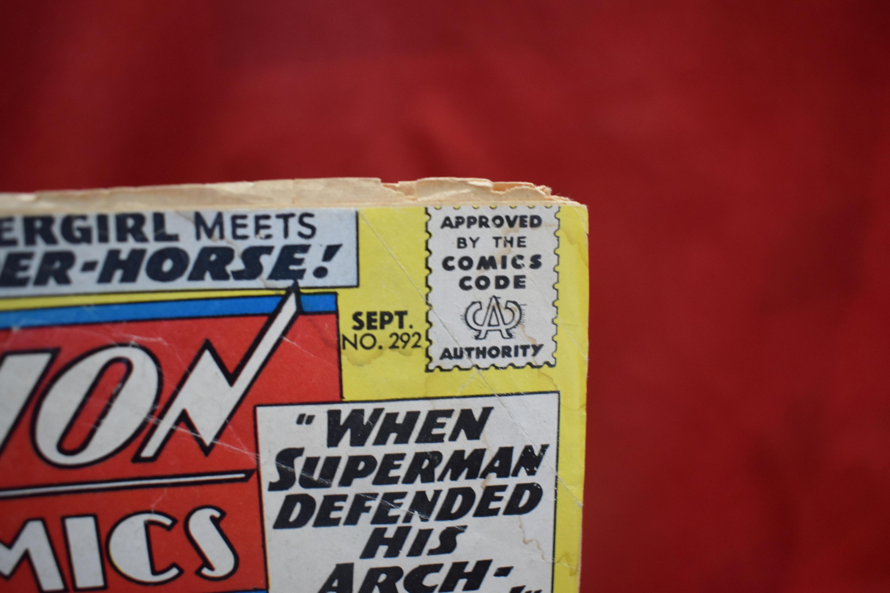 ACTION COMICS #292 | LEX LUTHOR - CURT SWAN - 1962 | *COVER DETACHED - SEE PICS*