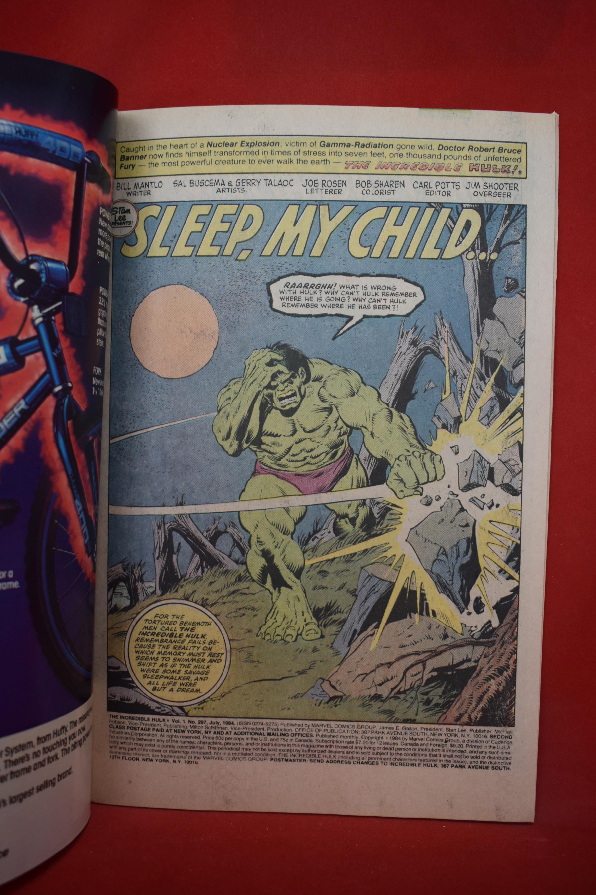 HULK #297 | NIGHTMARE - SLEEP MY CHILD | BILL SIENKIEWICZ