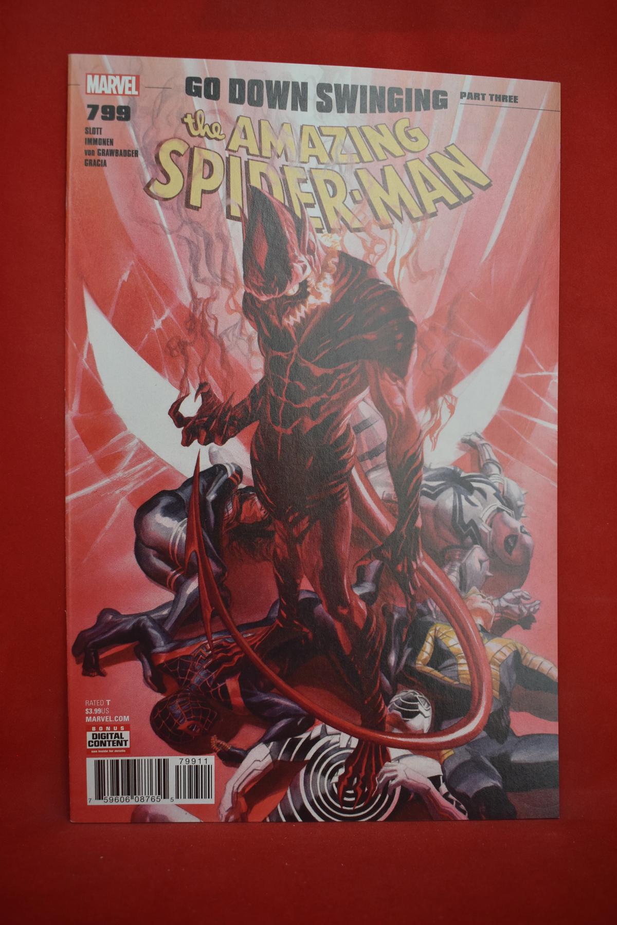 AMAZING SPIDERMAN #799 | GO DOWN SWINGING! | ALEX ROSS COVER ART