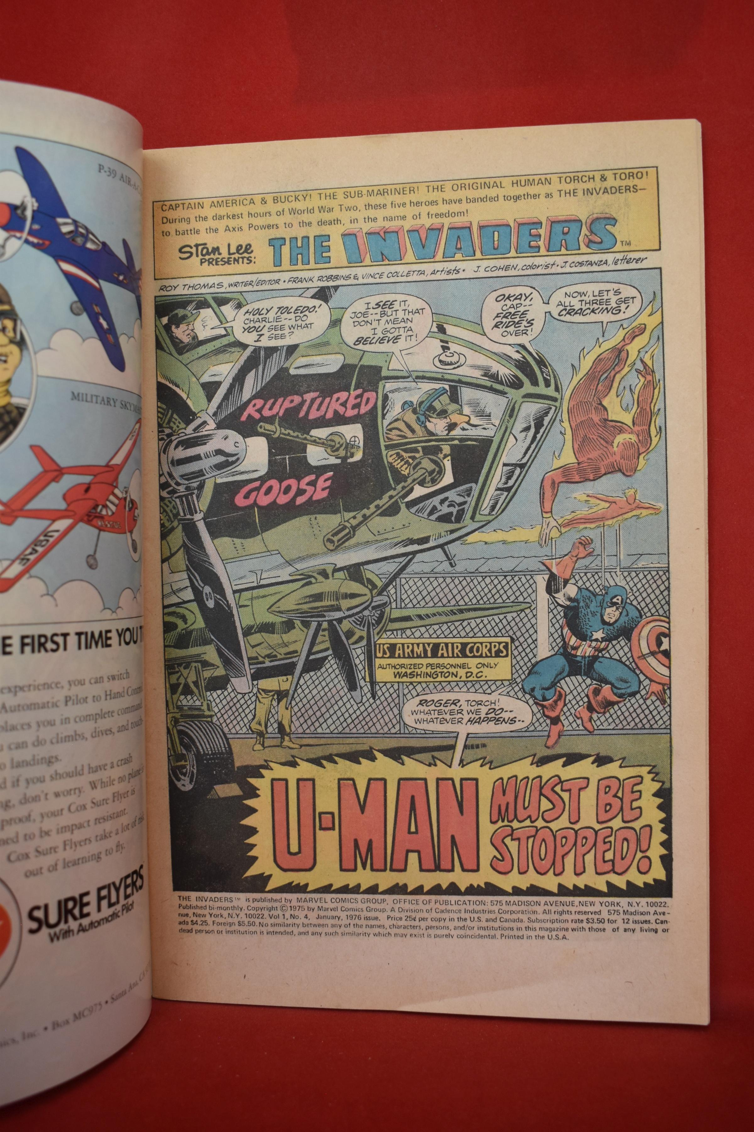 INVADERS #4 | U-MAN MUST BE STOPPED! | JACK KIRBY - 1976