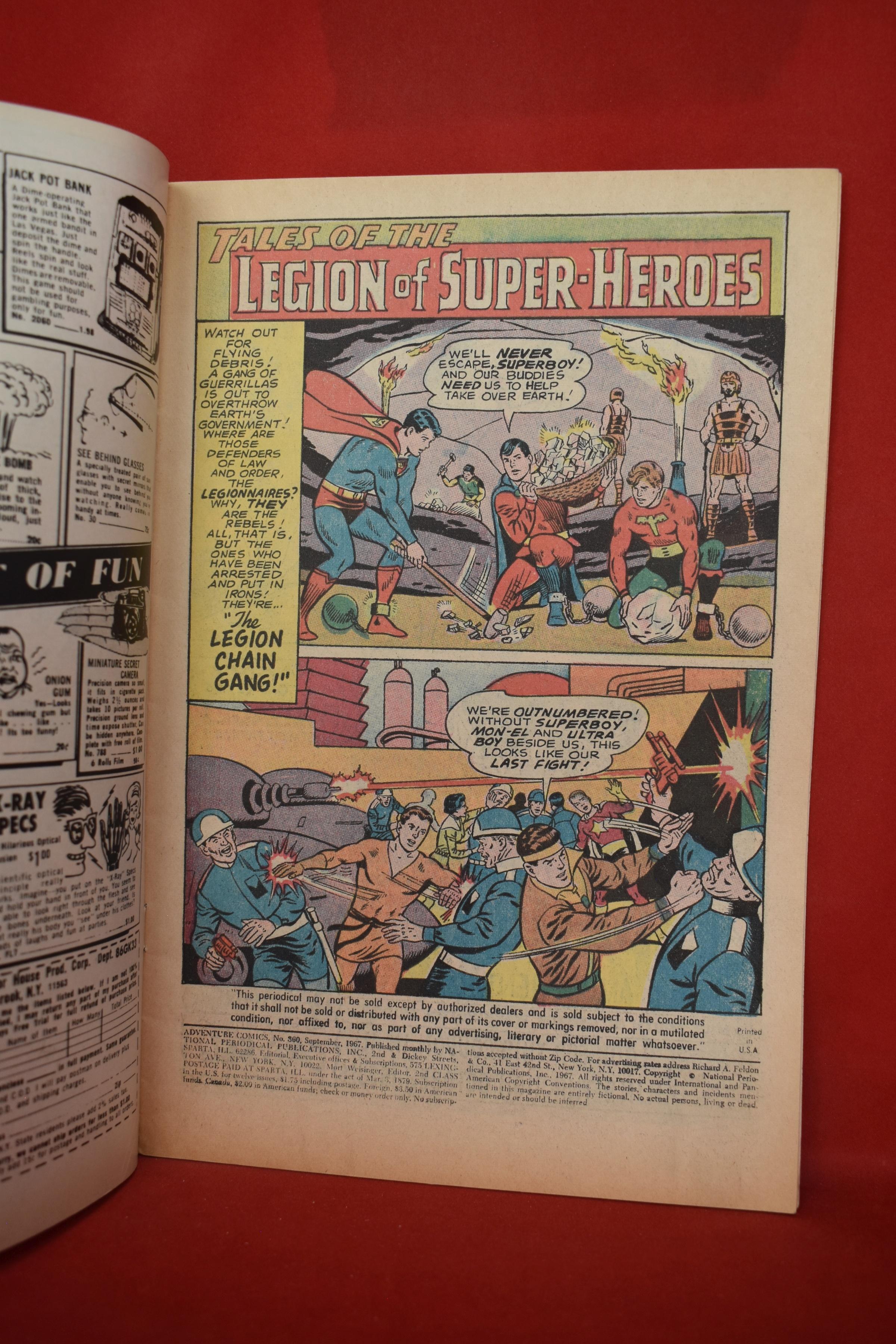 ADVENTURE COMICS #360 | THE LEGION CHAIN GANG! | CURT SWAN - 1967