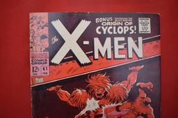 X-MEN #41 | KEY 1ST APP OF GROTESK, ORIGIN OF CYCLOPS CONTINUED | DON HECK - 1966