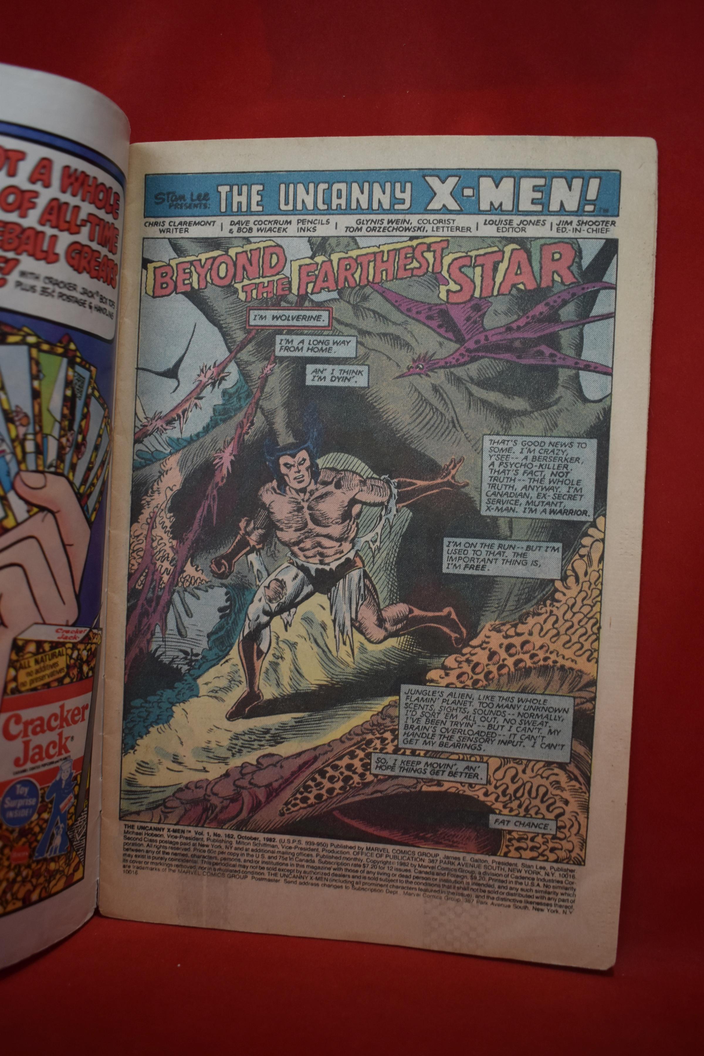 X-MEN #162 | SOLO WOLVERINE STORY - NEWSSTAND | *CREASING - SEE PICS*