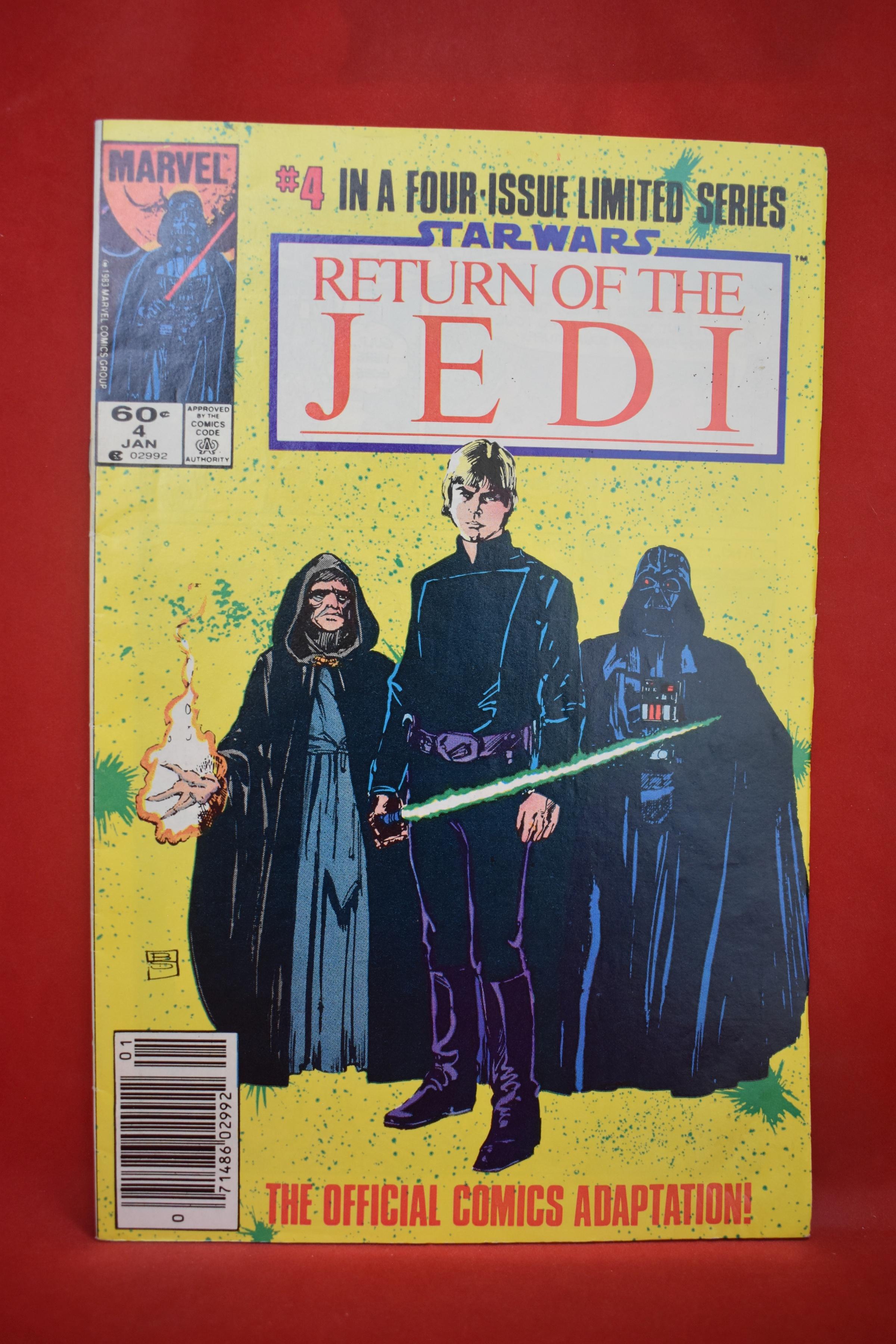 RETURN OF THE JEDI 1-4 | KEY SET - 1ST JABBA, 1ST PALPATINE, 1ST ADMIRAL ACKBAR - ALL NEWSSTAND!