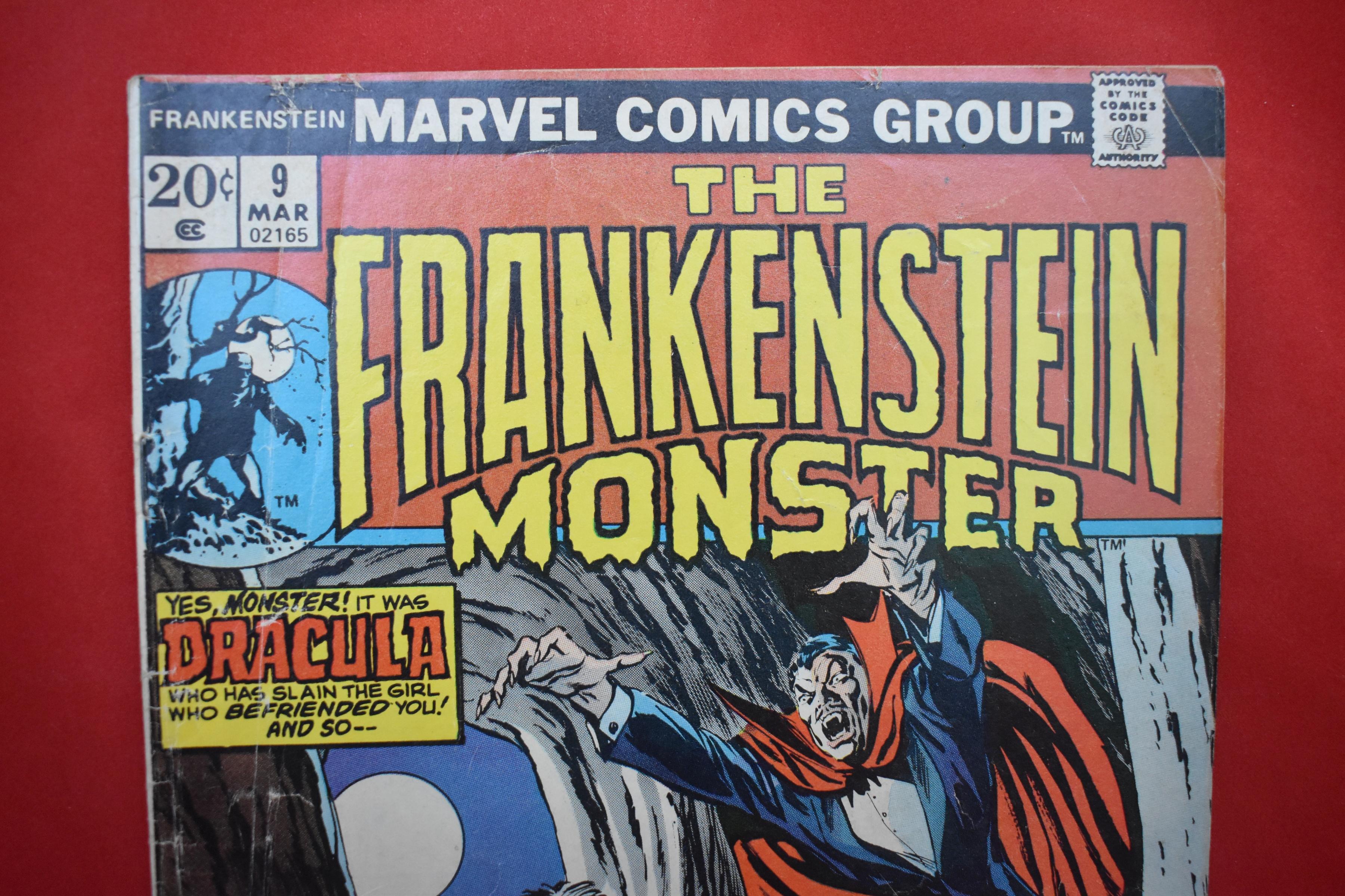 FRANKENSTEIN #9 | DRACULA & FRANKENSTEIN | *SOLID - CREASING - SEE PICS*