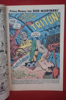 SUB-MARINER #18 | SIDE BY SIDE WITH TRITON! | ROMITA/SEVERIN - 1969 - NICE BOOK!
