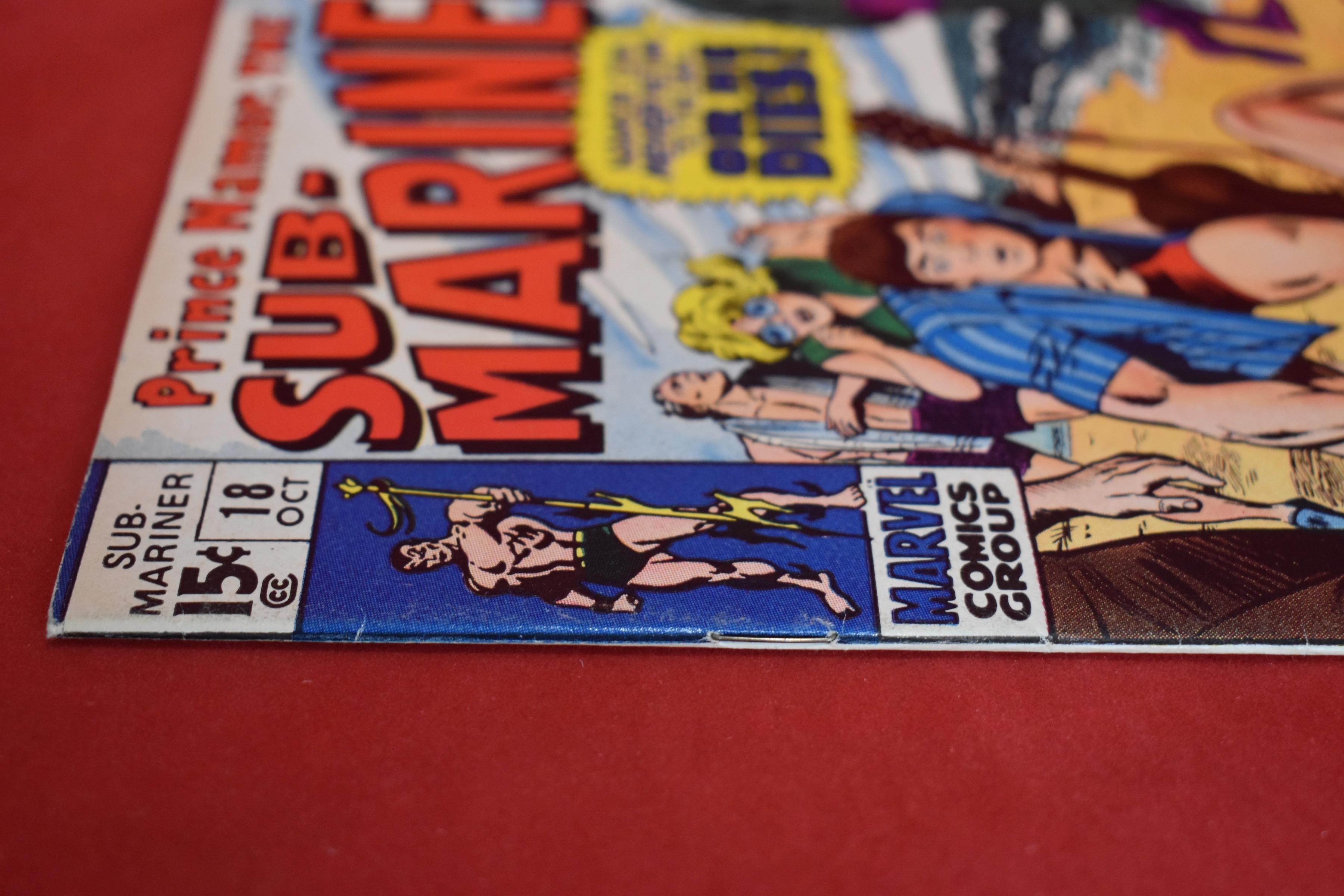 SUB-MARINER #18 | SIDE BY SIDE WITH TRITON! | ROMITA/SEVERIN - 1969 - NICE BOOK!