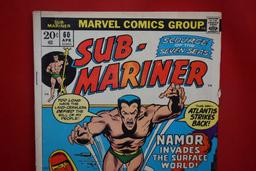 SUB-MARINER #60 | THE INVASION OF NEW YORK - RICH BUCKLER - 1973 | *SOLID, WEAR, CREASING*