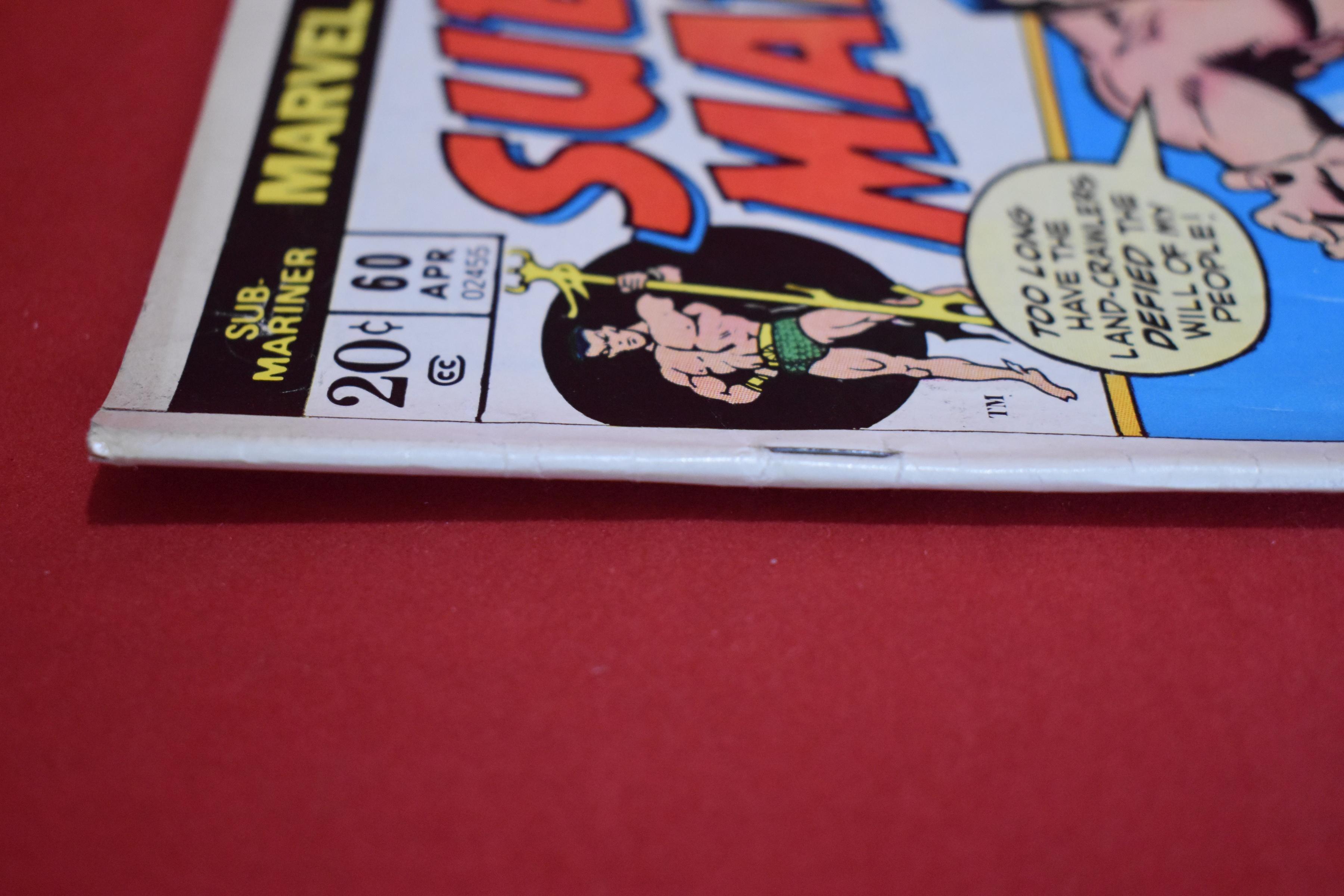 SUB-MARINER #60 | THE INVASION OF NEW YORK - RICH BUCKLER - 1973 | *SOLID, WEAR, CREASING*