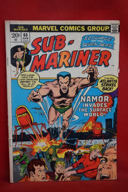 SUB-MARINER #60 | THE INVASION OF NEW YORK - RICH BUCKLER - 1973 | *SOLID, WEAR, CREASING*