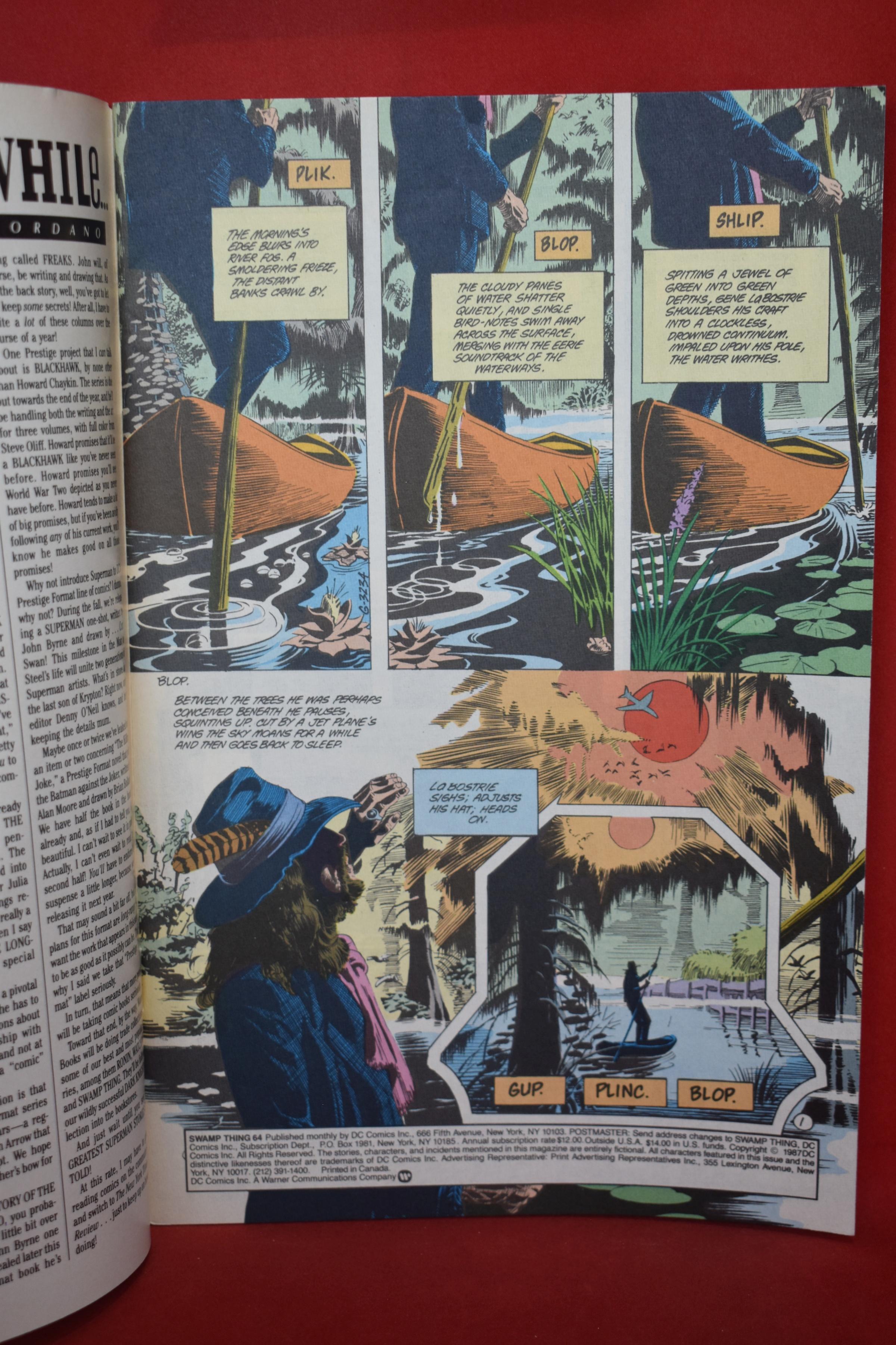 SWAMP THING #64 | FINAL SWAMP THING ISSUE WRITTEN BY ALAN MOORE!