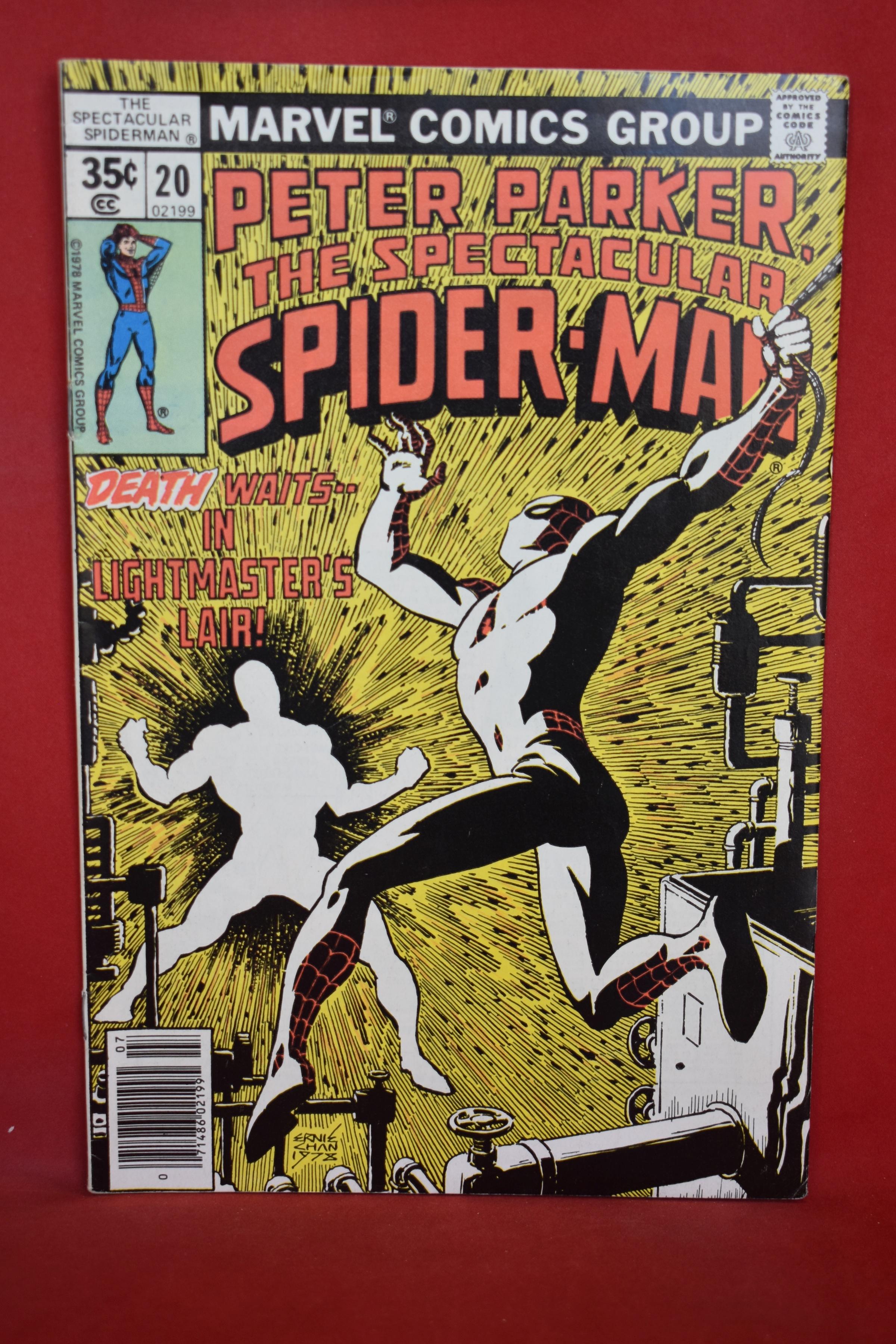 SPECTACULAR SPIDERMAN #20 | WHERE WERE YOU WHEN THE LIGHTS WENT OUT! | ERNIE CHAN - 1978