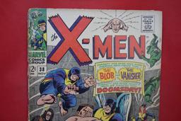 X-MEN #38 | KEY ORIGIN STORIES BEGIN! | HECK/ADKINS - 1967 | *SPINE SPLIT - SEE PICS*