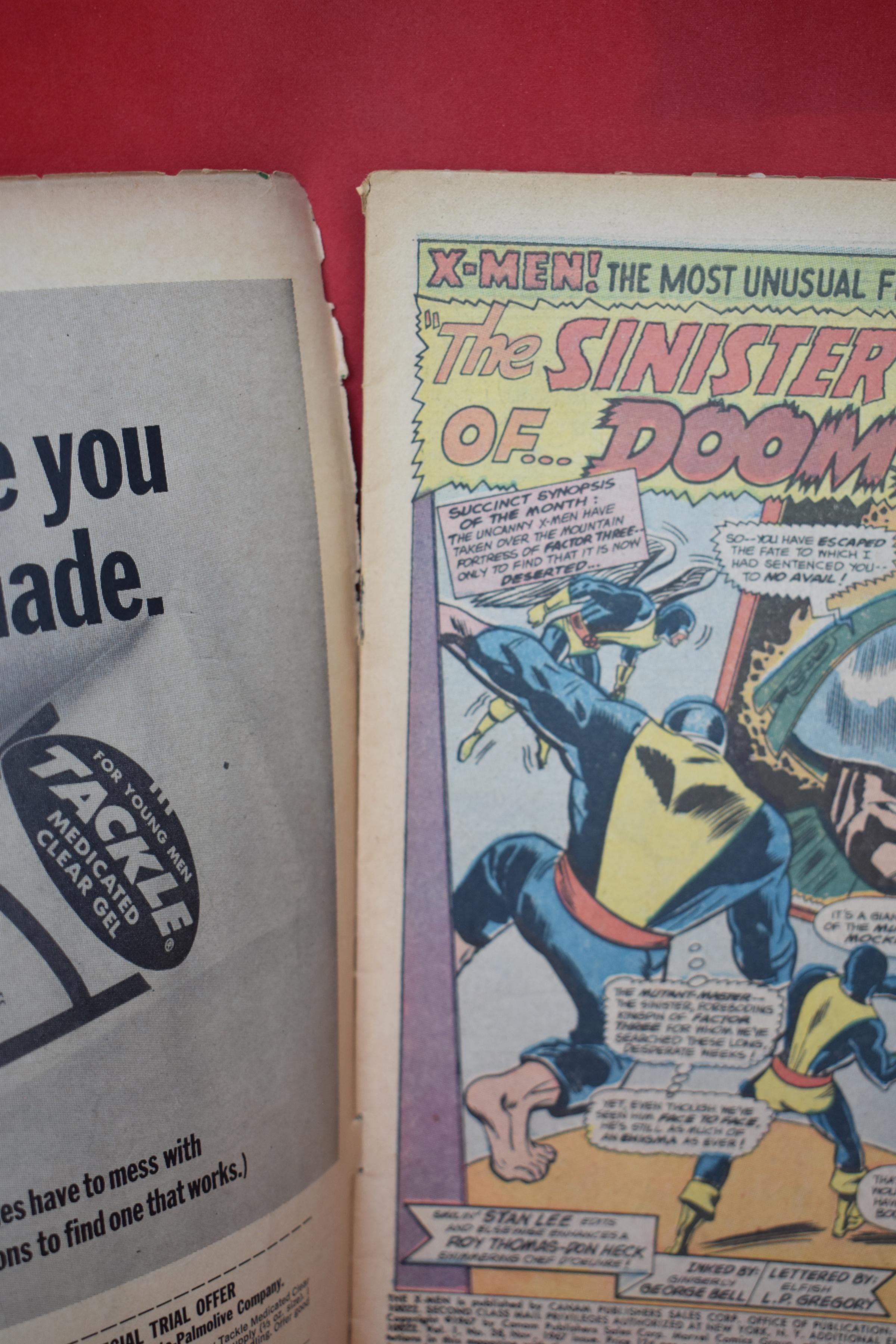 X-MEN #38 | KEY ORIGIN STORIES BEGIN! | HECK/ADKINS - 1967 | *SPINE SPLIT - SEE PICS*