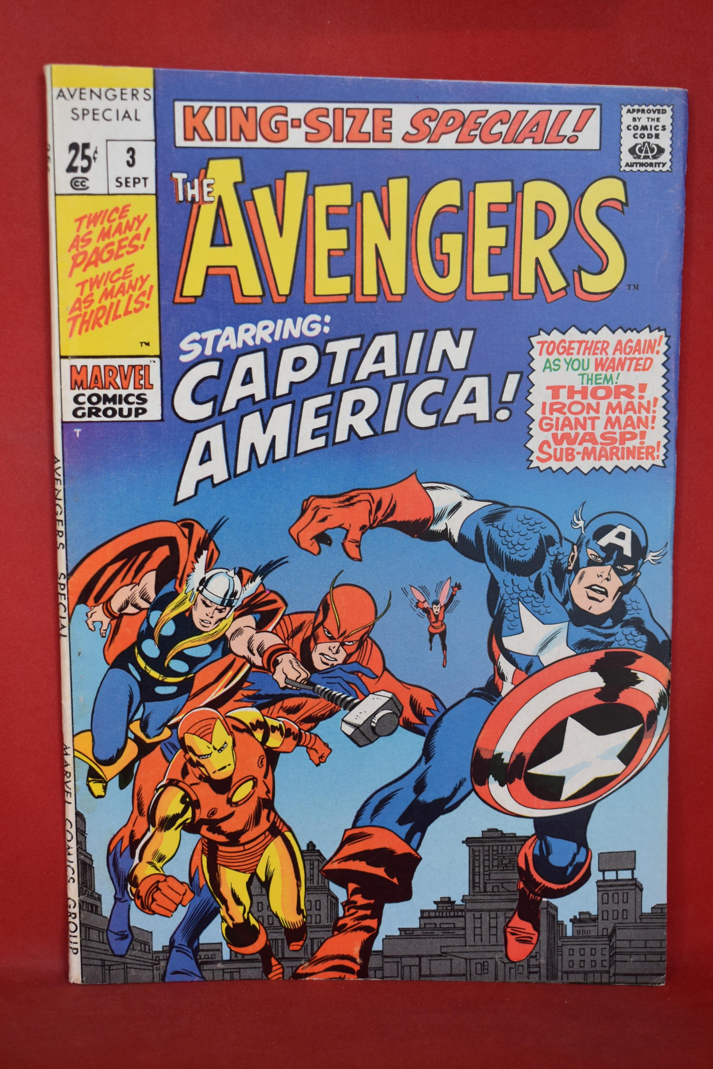 AVENGERS ANNUAL #3  | REPRINTS KEY AVENGERS ISSUES | JOHN BUSCEMA - 1969 - PRETTY NICE!