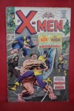 X-MEN #38 | KEY ORIGIN STORIES BEGIN! | HECK/ADKINS - 1967 | *SPINE SPLIT - SEE PICS*