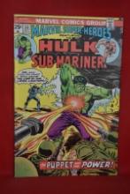 MARVEL SUPER-HEROES #53 | THE PUPPET AND THE POWER! | ED HANNIGAN - 1975