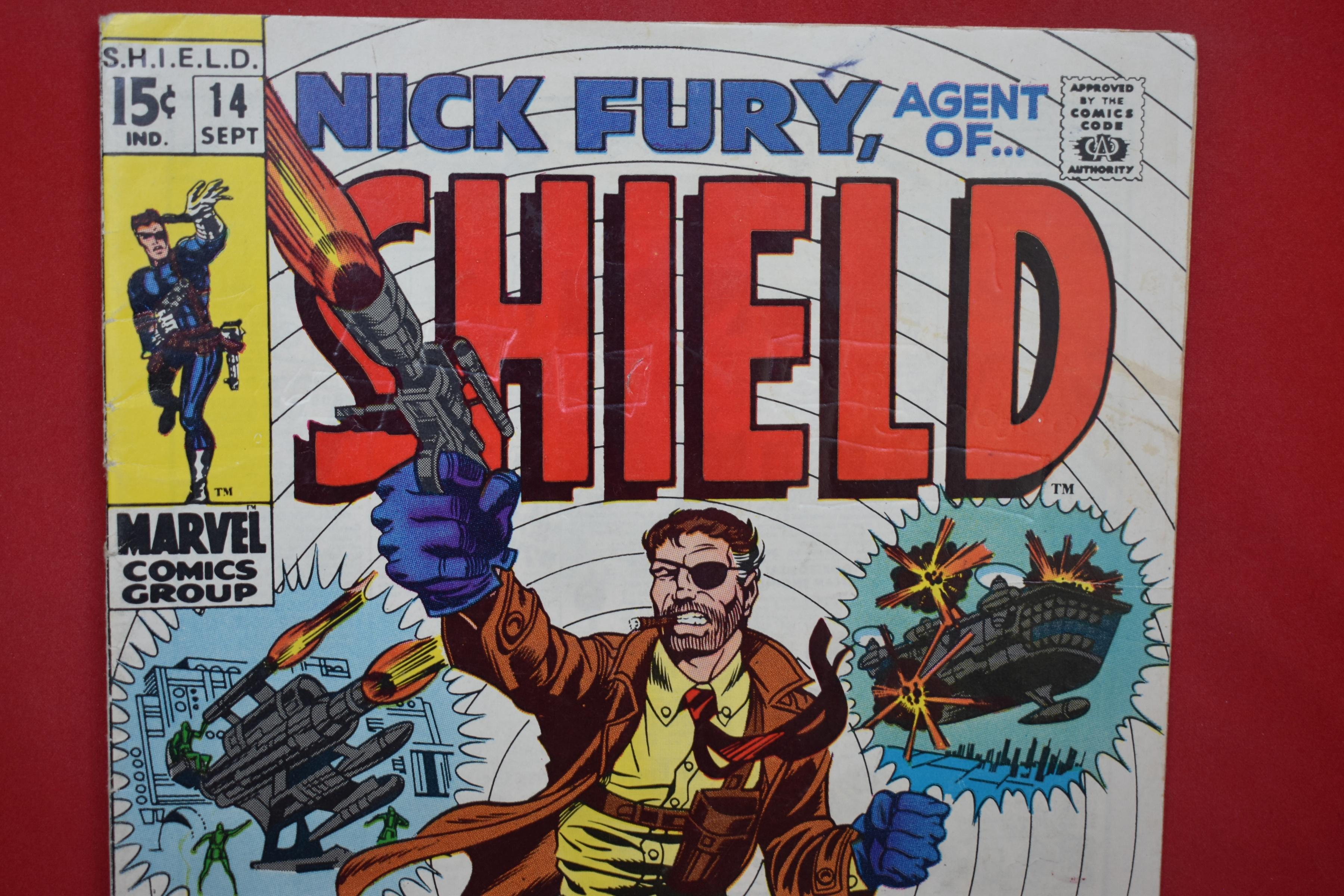NICK FURY AGENT OF SHIELD #14 | CLASSIC HERB TRIMPE | *FAINT INDENTATIONS, SOLID, SEE PICS*