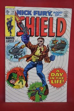 NICK FURY AGENT OF SHIELD #14 | CLASSIC HERB TRIMPE | *FAINT INDENTATIONS, SOLID, SEE PICS*