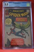 AMAZING SPIDERMAN #7 | KEY 2ND APPEARANCE OF VULTURE! | STEVE DITKO/STAN LEE - 1963