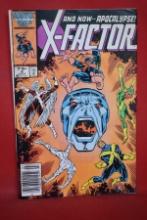 X-FACTOR #6 | 1ST FULL APP/COVER OF APOCALYPSE - NEWSSTAND! | *STAIN, RIPPLING, SEE PICS*