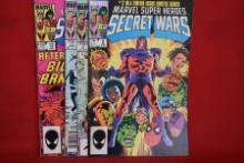 LOT OF 4 SECRET WARS BOOKS | STAPLES GOOD, SOME SPINE STRESS, SEE PICS
