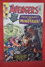 AVENGERS #17 | FOUR AGAINST THE MINOTAUR! | KIRBY/LEE/HECK - 1965 - OVERALL NICE BOOK!