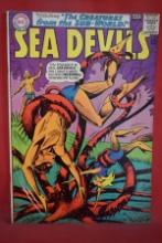 SEA DEVILS #18 | THE CREATURES OF THE SUB-WORLD! | HOWARD PURCELL & SHELDON MOLDOFF - 1964 - NICE!