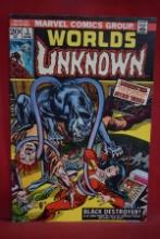 WORLDS UNKNOWN #5 | BLACK DESTROYER! | GIL KANE - 1974 - MARVEL HORROR